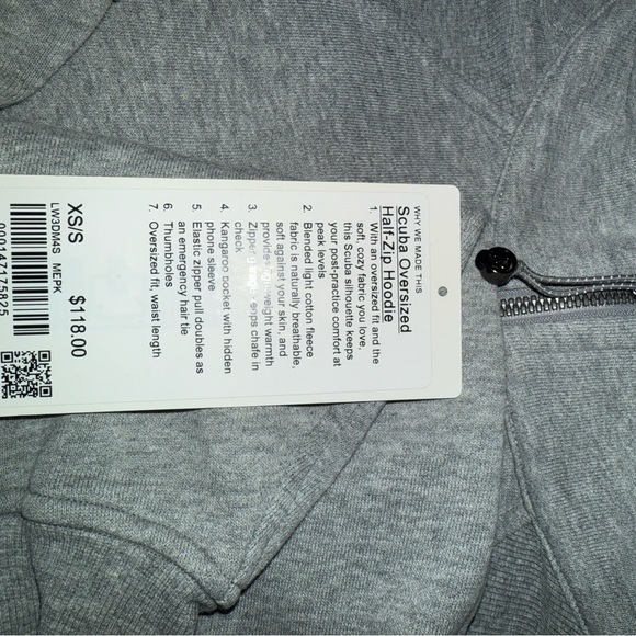 Lululemon scuba Women's Gray Hoodie sweatshirt EUC - Picture 2 of 8